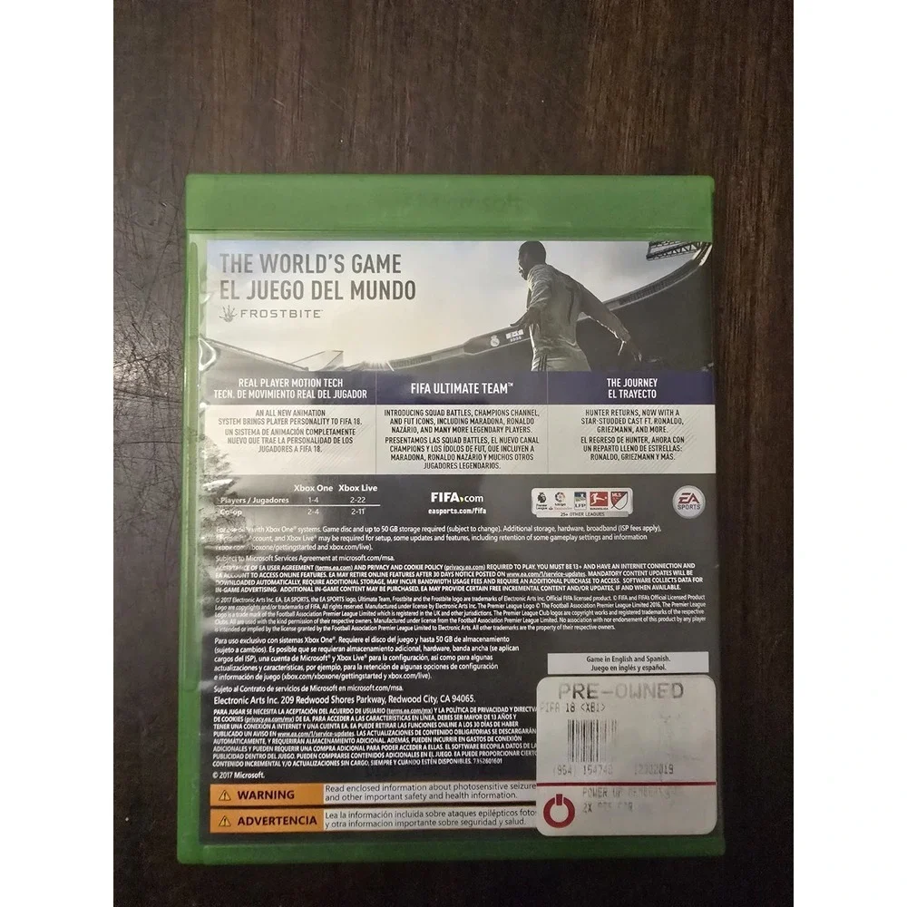 FIFA 18:‎ Ronaldo Edition (Microsoft Xbox One, 2017)